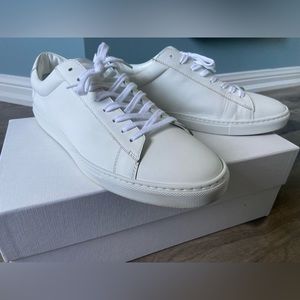 Oliver Cabell Low 1 White Premium Leather Sneakers